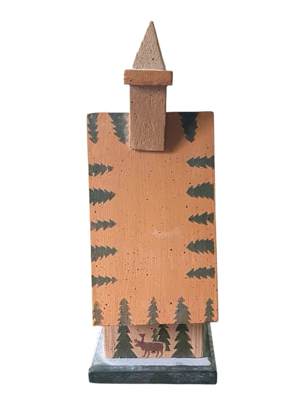Painted Wooden Birdhouses Rustic Church Country Cottage Garden Home Décor Cabin